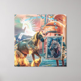 Welkom in mijn wereld canvas afdruk