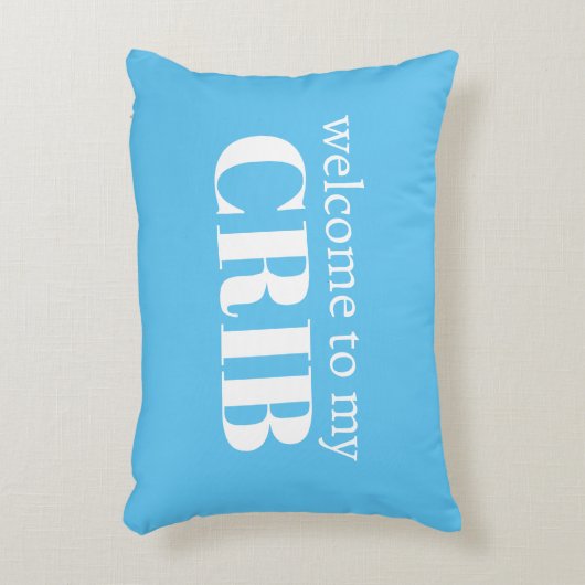 Welkom in mijn Wieg Ik zal stoppen met huilen als  Accent Kussen (Voorkant(Verticaal))