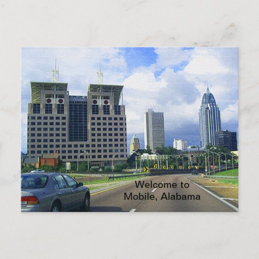 Welkom in Mobile, Alabama Briefkaart (Voorkant)