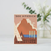 Welkom in Montana Briefkaart (Staand voorkant)