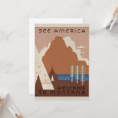 Welkom in Montana Kaart (Voorkant / Achterkant in situ)