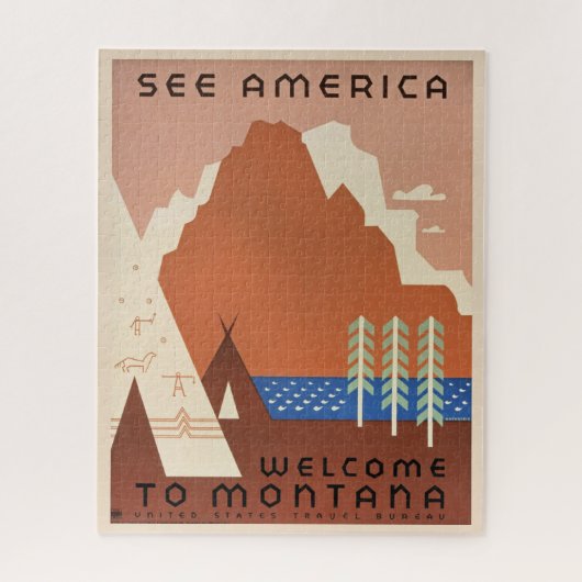 Welkom in Montana Legpuzzel (Verticaal)