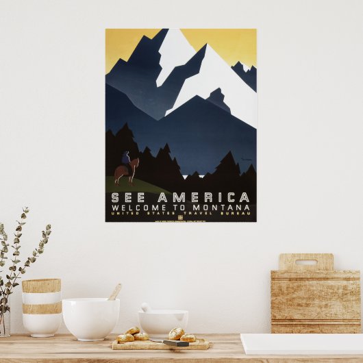 Welkom in Montana Poster (Keuken)