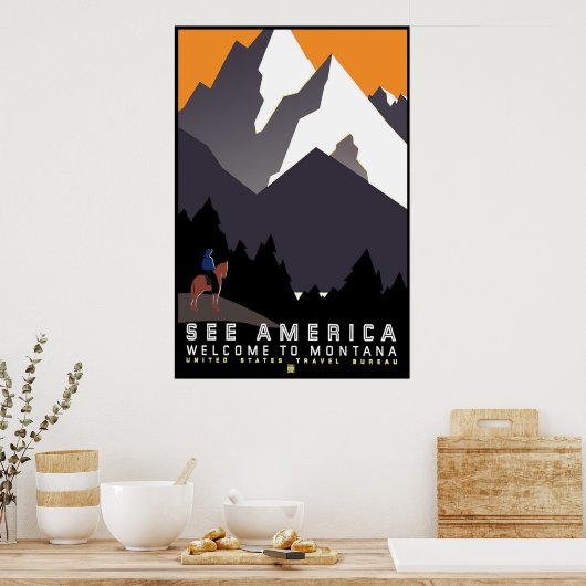 Welkom in Montana Poster (Keuken)