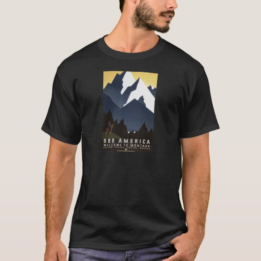 Welkom in Montana T-shirt (Voorkant)