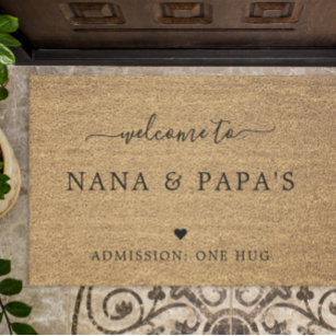 Welkom in Nana & Papa's House Deurmat