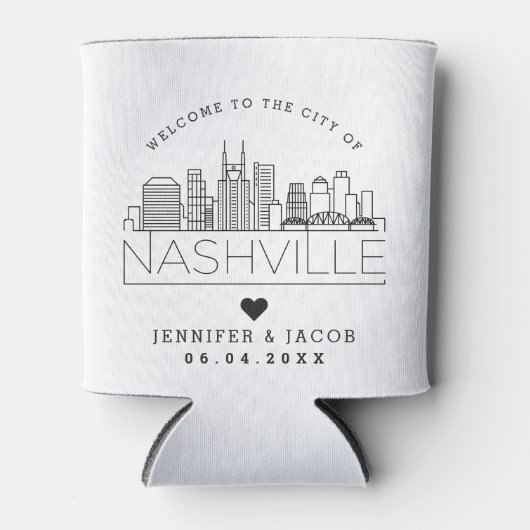 Welkom in Nashville | Weddenschap Blikjeskoeler (Voorkant)