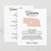 Welkom in NEBRASKA Brief & Reisprogramma ELKE KLEU (Voorkant / Achterkant)