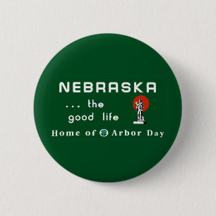 Welkom in Nebraska - Verenigde Staten van Amerika Ronde Button 5,7 Cm