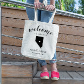 Welkom in Nevada | State Silhouette Wedding Tote Bag