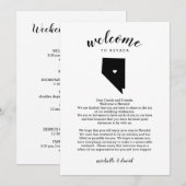 Welkom in Nevada | Wedbrief en reisroute (Voorkant / Achterkant)