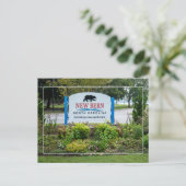 Welkom in New Bern NC Briefkaart (Staand voorkant)