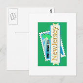 Welkom in New Jersey, Verenigde Staten van Amerika Briefkaart (Voorkant / Achterkant)