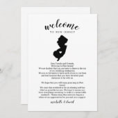 Welkom in New Jersey | Wedbrief en reisroute (Voorkant / Achterkant)