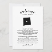 Welkom in New Mexico | Wedbrief en reisroute (Voorkant)