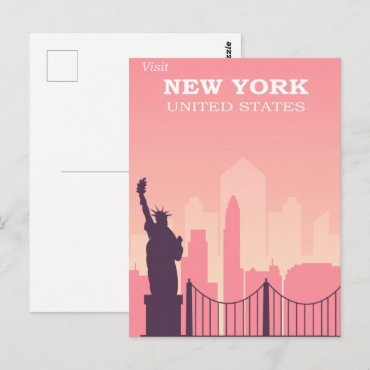 Welkom in New York Briefkaart (Voorkant / Achterkant)