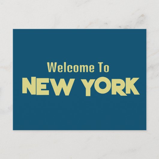 Welkom in New York Briefkaart (Voorkant)