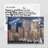 Welkom in New York City USA briefkaart (Voorkant / Achterkant)