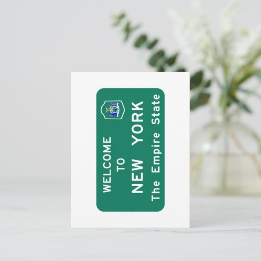 Welkom in New York - Verenigde Staten Briefkaart (Staand voorkant)