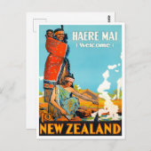 Welkom in Nieuw-Zeeland Briefkaart (Voorkant / Achterkant)