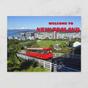 Welkom in Nieuw-Zeeland - Wellington Briefkaart