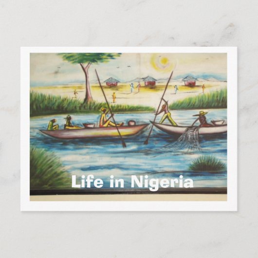 Welkom in Nigeria Briefkaart (Voorkant)