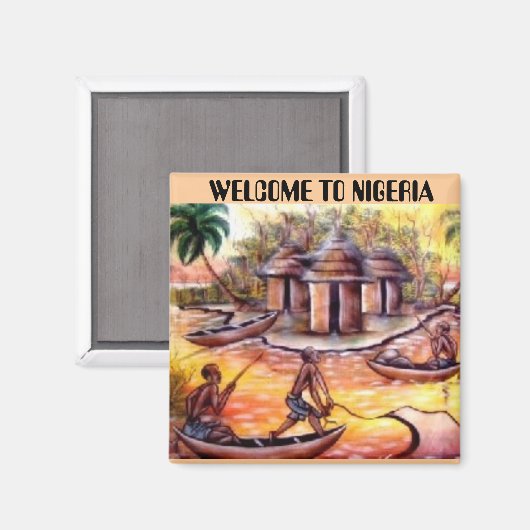 WELKOM IN NIGERIA MAGNEET (Voorkant / Achterkant)