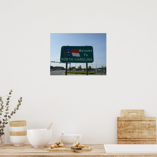 Welkom in North Carolina Poster (Keuken)