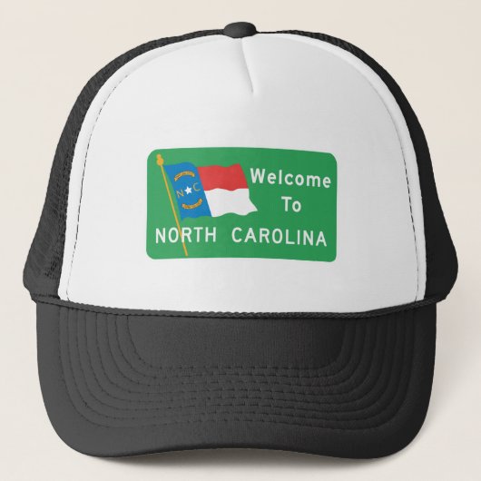 Welkom in North Carolina - Verenigde Staten - verk Trucker Pet (Voorkant)