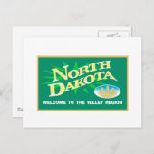 Welkom in North Dakota - Verenigde Staten - verkee Briefkaart (Voorkant / Achterkant)