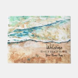 Welkom in ons Abstracte strand Art Deurmat