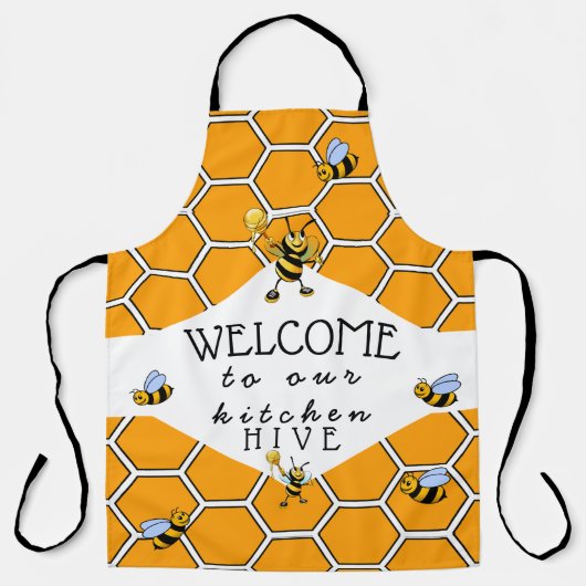 Welkom in ons bijenkorf-Schort Schort (Voorkant)
