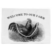 Welkom in ons Boerderij  hommel Groot Cadeauzakje (Achterkant)