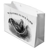 Welkom in ons Boerderij  hommel Groot Cadeauzakje (Achterkant Gekanteld)