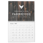 Welkom in ons boerderijland Rustic Wood Kalender (Jan 2027)