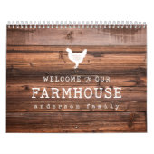 Welkom in ons boerderijland Rustic Wood Kalender (Hoes)