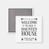 Welkom in ons gehakte huis magneet (Voorkant / Achterkant)