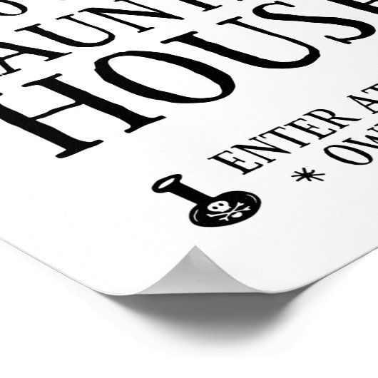 Welkom in ons gehakte huis poster (Hoek)