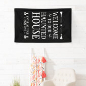 Welkom in ons gehakte huis spandoek (Insitu)