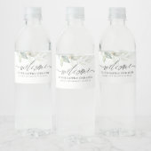 Welkom in ons gelukkig ooit na Greenery Waterfles Etiket (Flessen)