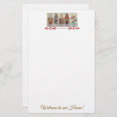 Welkom in ons huis-2 briefpapier (Voorkant / Achterkant)