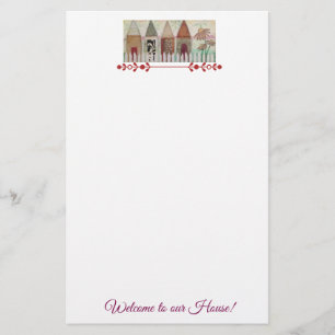 Welkom in ons huis briefpapier