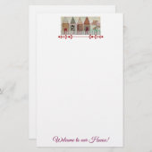 Welkom in ons huis briefpapier (Voorkant / Achterkant)