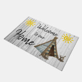 Welkom in ons huis deurmat (Schuin)