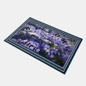 Welkom in ons huis, Floral Crocus Lavender Blue Deurmat (Schuin)