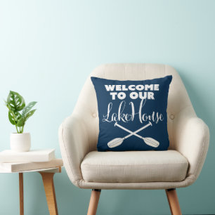 Welkom in ons Lake House  In het meer Kussen