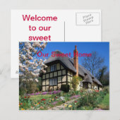 welkom in ons lieve huis briefkaart (Voorkant / Achterkant)