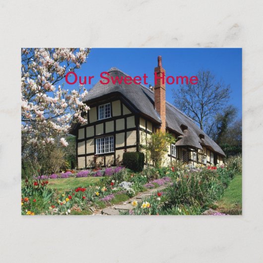 welkom in ons lieve huis briefkaart (Voorkant)