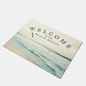 Welkom in ons strand House Ocean Seagull Coastal Deurmat (Schuin)