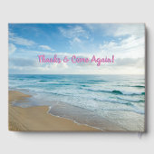 Welkom in ons strand House, Ocean Waves Gastenboek (Achterkant)